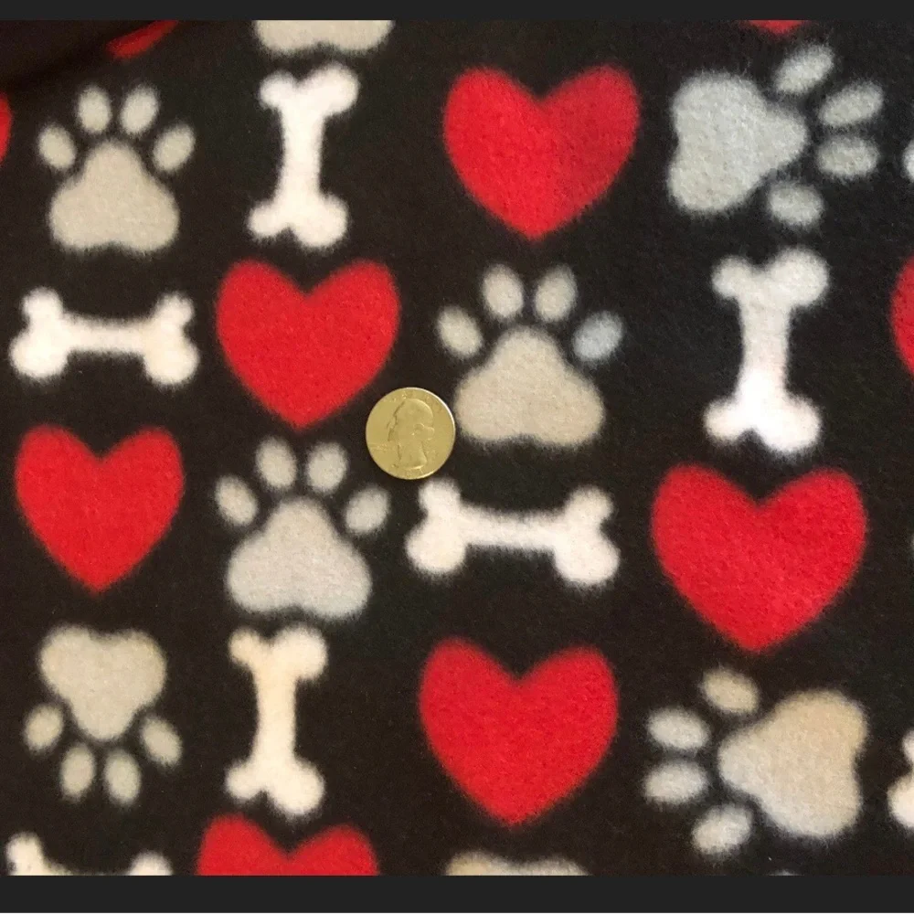 Dog Double Reversible Fleece Blanket 26x30”